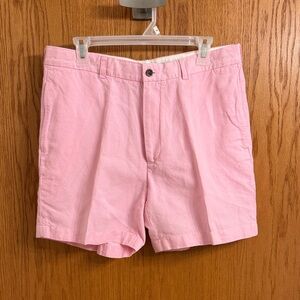 Men's Brooks Brothers Pink Chinos Shorts - Linen/Cotton Casual